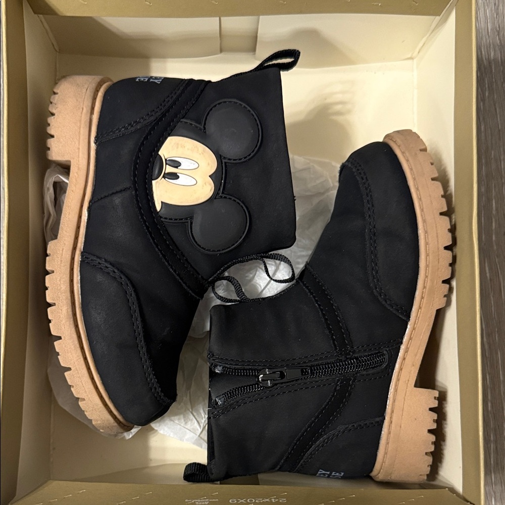 Disney Black and Tan Kids Boots